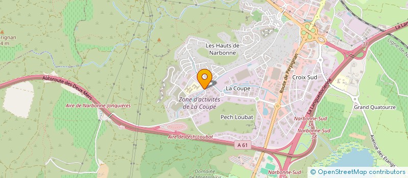 localisation de l'entreprise CHANTIER ECOLE LANGUEDOC ROUSSILLON  NARBONNE