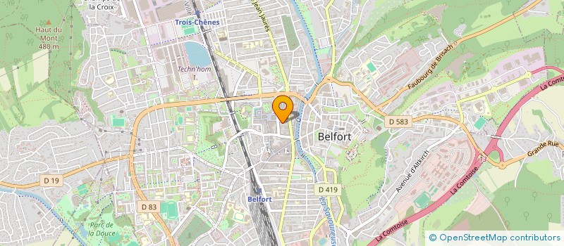 localisation de l'entreprise CHANTIER EN COURS à BELFORT