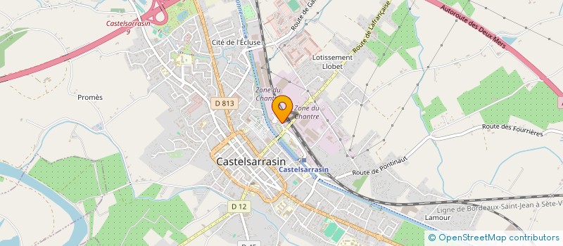 localisation de l'entreprise CHANTIER FLUVIAL CASTELSARRASIN  CASTELSARRASIN