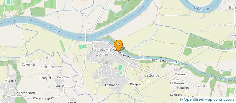 localisation de l'entreprise CHANTIER FLUVIAL DU SUD OUEST  CASTETS ET CASTILLON