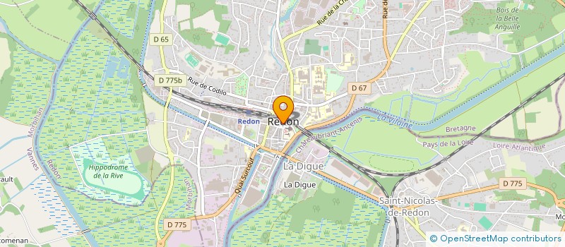 localisation de l'entreprise CHANTIER NATURE BRETAGNE  REDON