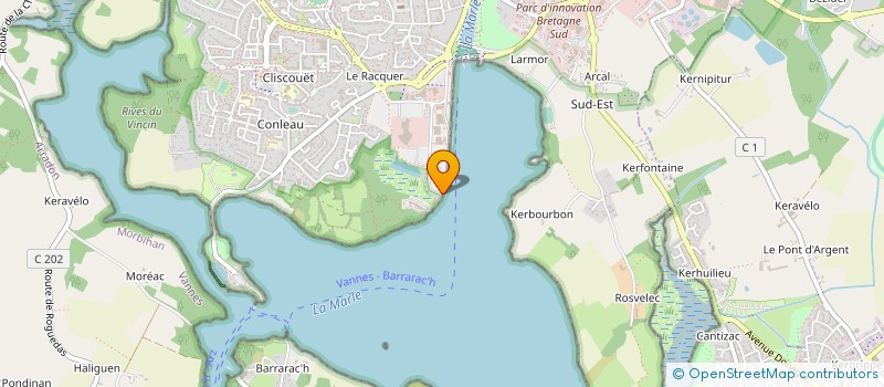 localisation de l'entreprise CHANTIER NAVAL CAUDARD VANNES NAUTIQUE à VANNES