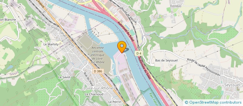 localisation de l'entreprise CHANTIER NAVAL DU BASSIN RHONE SAONE à LOIRE-SUR-RHONE