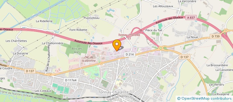 localisation de l'entreprise CHANTIER NAVAL DU GUE  TONNAY-CHARENTE