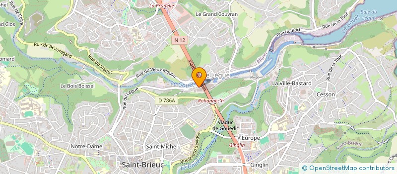 localisation de l'entreprise CHANTIER NAVAL DU LEGUE  SAINT-BRIEUC