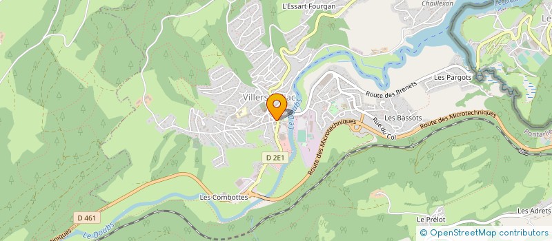 localisation de l'entreprise CHANTIER NAVAL FRANCO SUISSE à VILLERS-LE-LAC