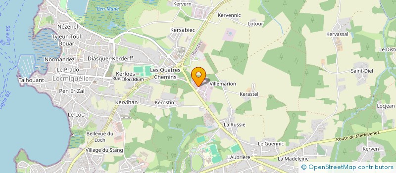 localisation de l'entreprise CHANTIER NAVAL PANGA FERRET  RIANTEC