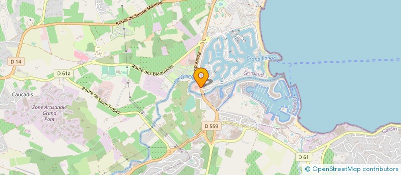 localisation de l'entreprise CHANTIER NAVAL SIMONS à GRIMAUD