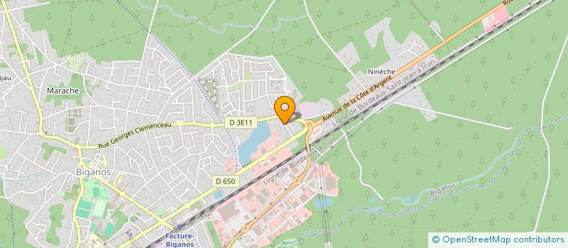 localisation de l'entreprise CHANTIER PEINTURE PLAISANCE  BIGANOS