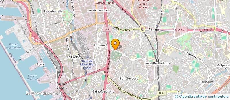 localisation de l'entreprise CHANTIER PLUS 13 à MARSEILLE