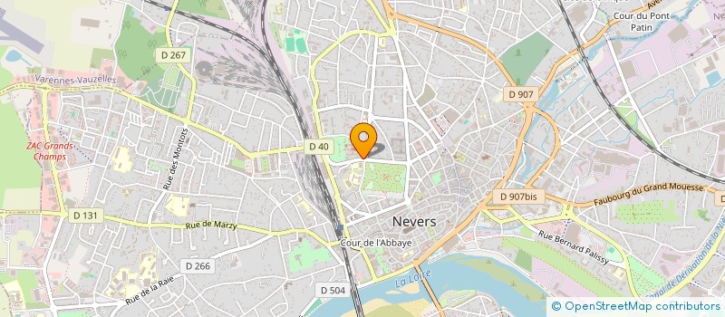 localisation de l'entreprise CHANTIER POUR UNE SECONDE HUMANITE à NEVERS
