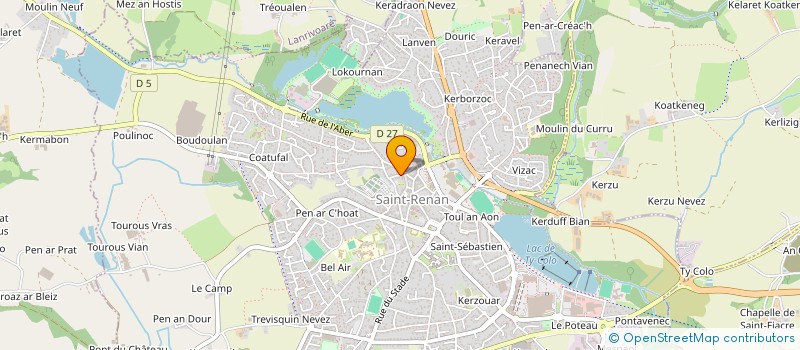 localisation de l'entreprise CHANTIER RECYCLAGE  SAINT RENAN