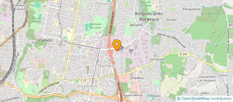 localisation de l'entreprise CHANTIER RENFORCEMENT DU QUAI JOANNES COUVERT  ARTIGUES-PRES-BORDEAUX