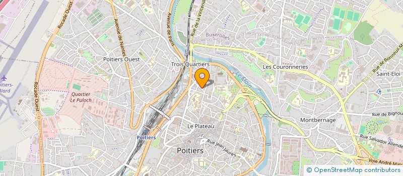 localisation de l'entreprise CHANTIER SOLIDARITE à POITIERS