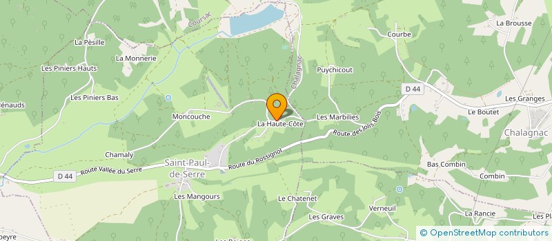 localisation de l'entreprise CHANTIER THEATRE COMPAGNIE FLORENCE LAVAUD à SAINT-PAUL-DE-SERRE