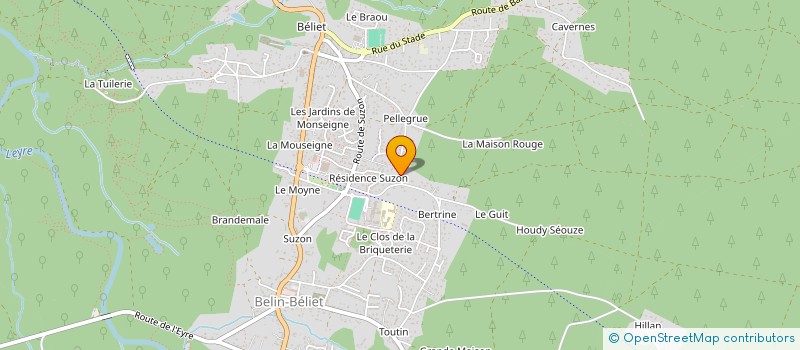 localisation de l'entreprise CHANTIER VOCAL  BELIN-BELIET