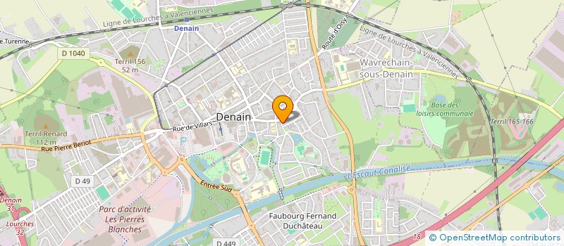 localisation de l'entreprise CHANTIERS  DENAIN