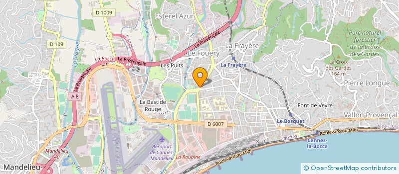 localisation de l'entreprise CHANTIERS DE JEUNES PROVENCE COTE D'AZUR à CANNES