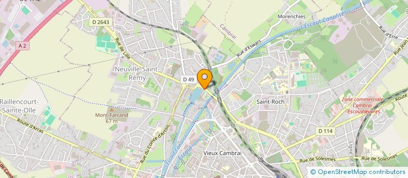 localisation de l'entreprise CHANTIERS DE L ESCAUT  NEUVILLE-SAINT-REMY