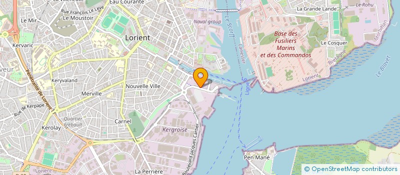 localisation de l'entreprise CHANTIERS DE L'ESTACADE à LORIENT