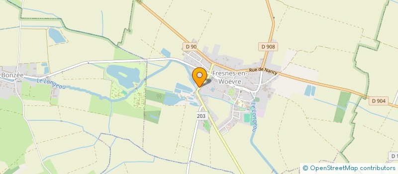 localisation de l'entreprise CHANTIERS DES COTES ET DE LA WOEVRE à FRESNES-EN-WOEVRE