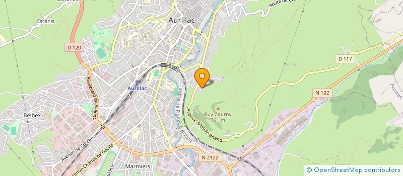localisation de l'entreprise CHANTIERS EDUCATIFS BASSIN D AURILLAC à AURILLAC