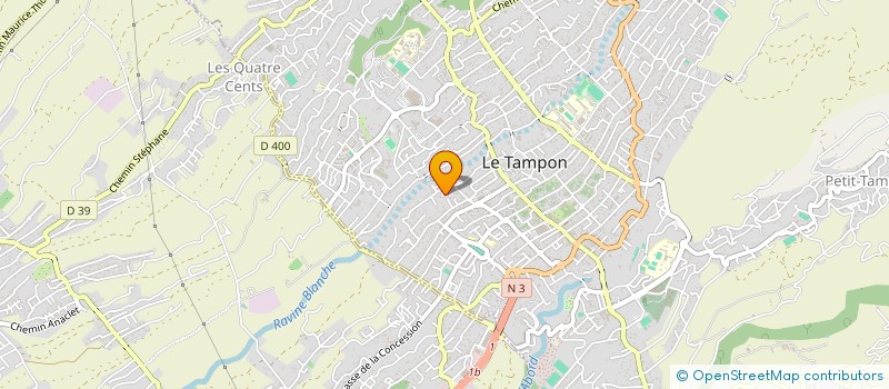 localisation de l'entreprise CHANTIERS FORMATION INSERTION ECONOMIE  LE TAMPON