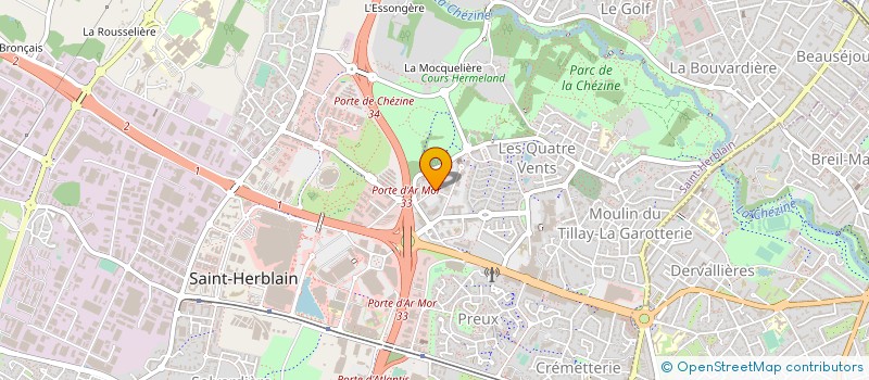localisation de l'entreprise CHANTIERS INGENIERIE à SAINT-HERBLAIN