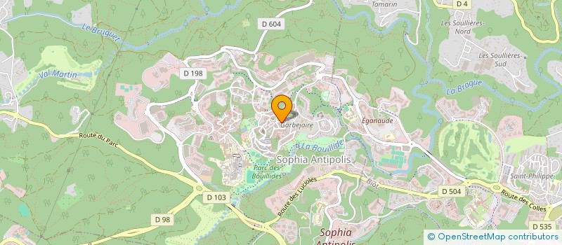 localisation de l'entreprise CHANTIERS MOB INSER ECOLO URB à VALBONNE