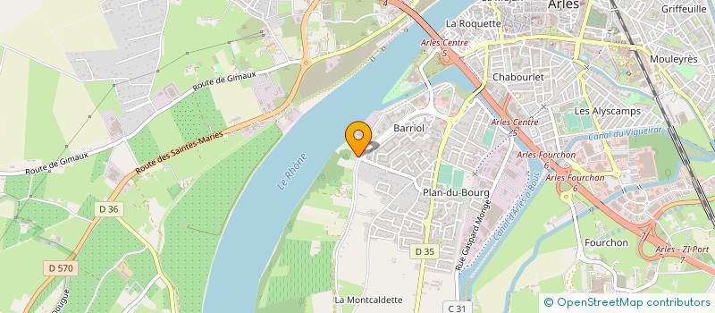 localisation de l'entreprise CHANTIERS NAVALS DE BARRIOL à ARLES