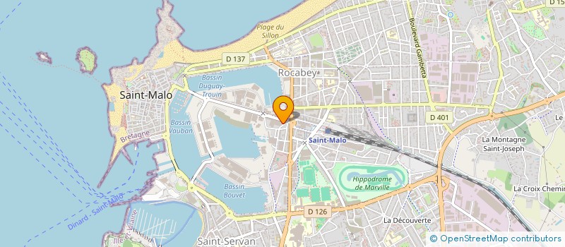 localisation de l'entreprise CHANTIERS NAVALS DE LA VILLE AUDRAIN à SAINT-MALO