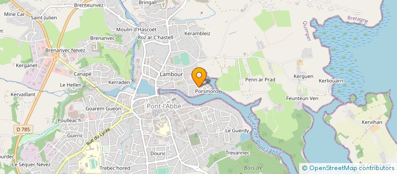 localisation de l'entreprise CHANTIERS NAVALS DE PORS MORO à PONT L ABBE