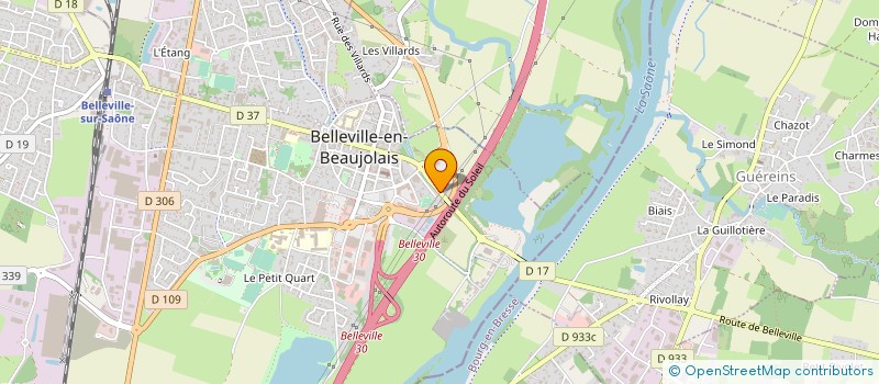 localisation de l'entreprise CHANTIERS NAVALS DU SUD EST à BELLEVILLE-EN-BEAUJOLAIS