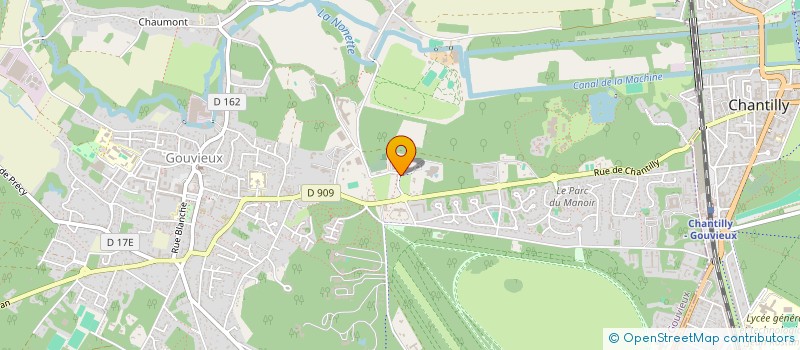 localisation de l'entreprise CHANTILLY  GOUVIEUX