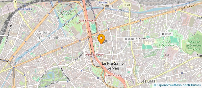 localisation de l'entreprise CHANTILLY & CIE  LE PRE-SAINT-GERVAIS