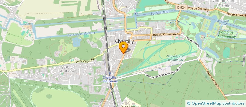localisation de l'entreprise CHANTILLY FRANCE PROMOTION à CHANTILLY