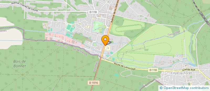 localisation de l'entreprise CHANTILLY LIMOUSINE  LAMORLAYE