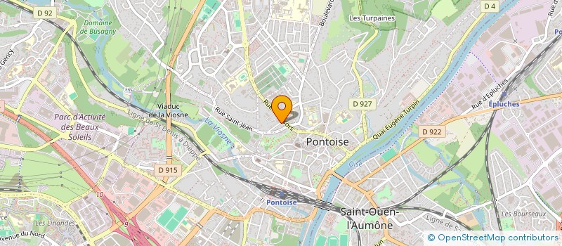 localisation de l'entreprise CHANTIMMO SUPER M à PONTOISE