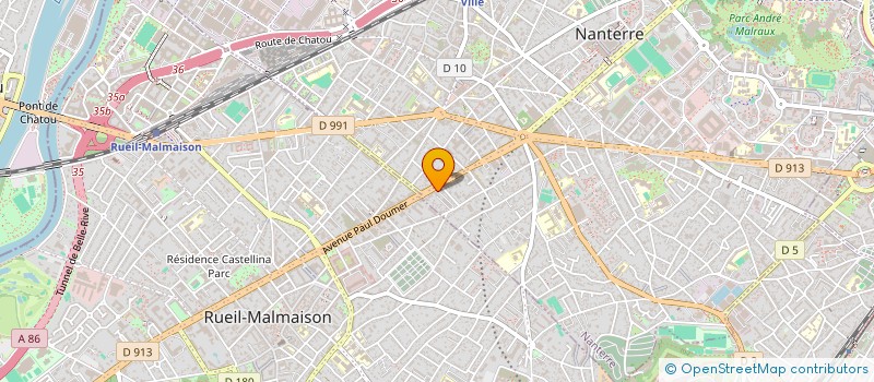 localisation de l'entreprise CHANTISO à NANTERRE