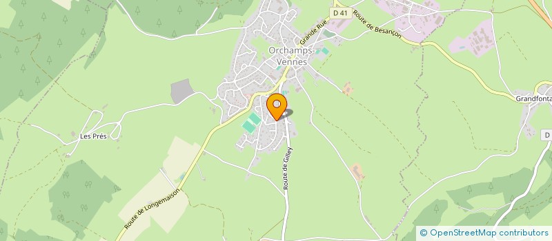 localisation de l'entreprise CHANTLOU  ORCHAMPS VENNES