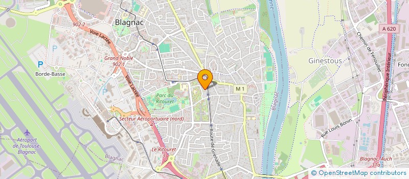 localisation de l'entreprise CHANTLUX  BLAGNAC