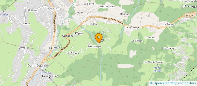 localisation de l'entreprise CHANTOISEAUX à COMBLOUX