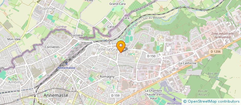 localisation de l'entreprise CHANTOISEAUX  VILLE-LA-GRAND