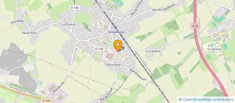 localisation de l'entreprise CHANTONS A TEMPLEUVE  TEMPLEUVE-EN-PEVELE