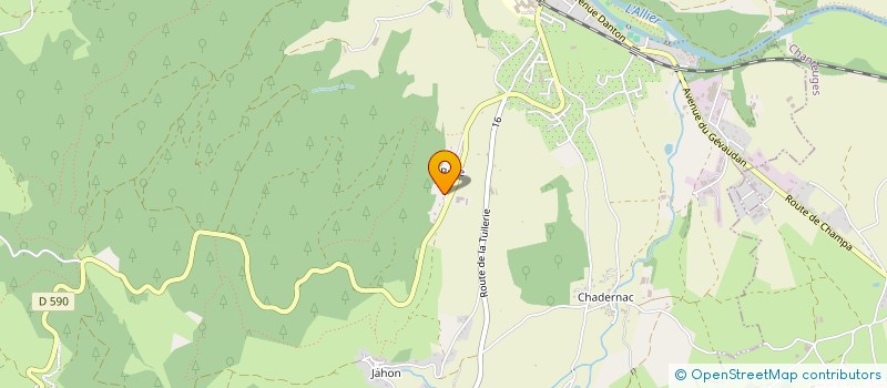 localisation de l'entreprise CHANTONS EN VAL D'ALLIER  LANGEAC