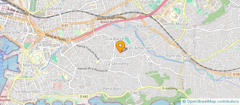 localisation de l'entreprise CHANTONS FRANCAIS  TOULON