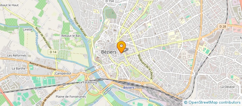 localisation de l'entreprise CHANTORET à BEZIERS