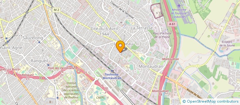 localisation de l'entreprise CHANTORMEAU CONSEIL  TOULOUSE