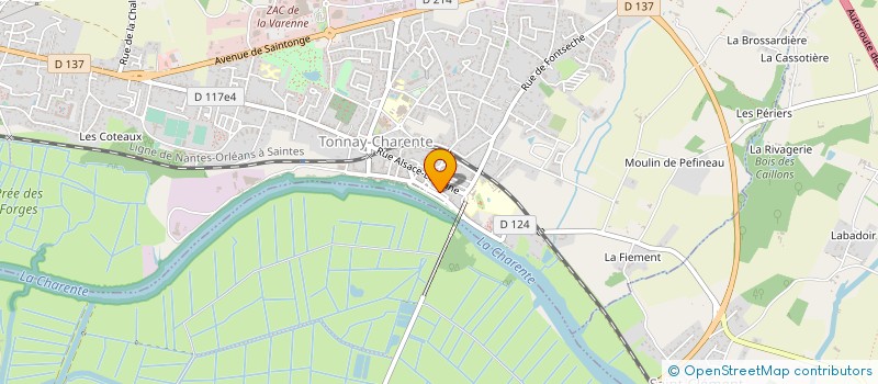 localisation de l'entreprise CHANTOUBIJOUX  TONNAY-CHARENTE