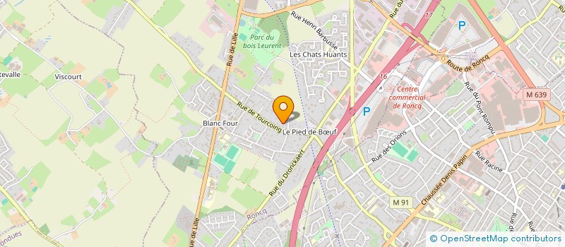 localisation de l'entreprise CHANTOURNE  RONCQ